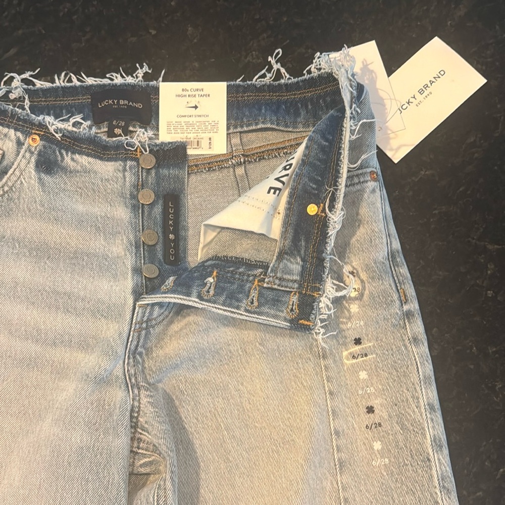 Lucky Brand 80s Curve High Rise Taper Jean